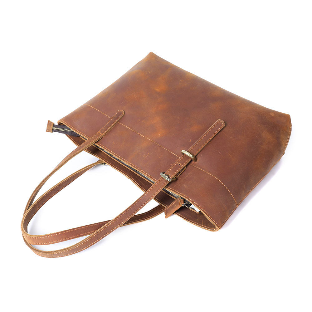 Tote cuir vue intérieure
