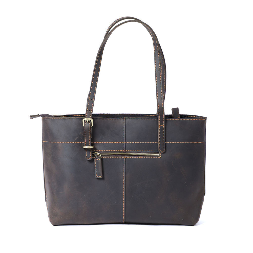 Tote cuir vachette vue face