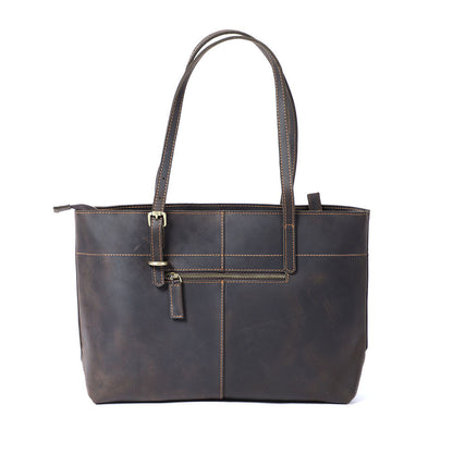 Tote cuir vachette vue face