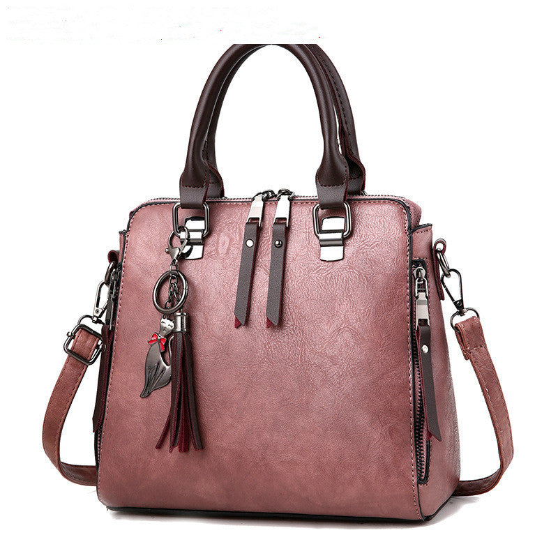 Sac vintage PU glands jaune terreux