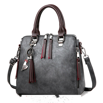 Sac vintage PU glands gris foncé