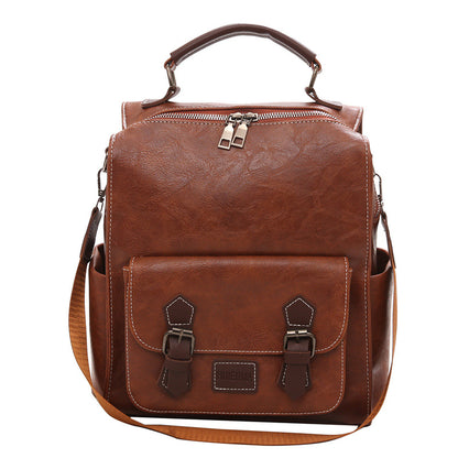 Sac à dos femme cuir PU style coréen K-fashion grande capacité automne hiver tendance