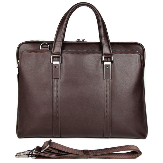 Porte-documents cuir noir gentleman Opale Vogalia Paris