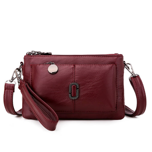 Sac bandoulière horizontal PU noir