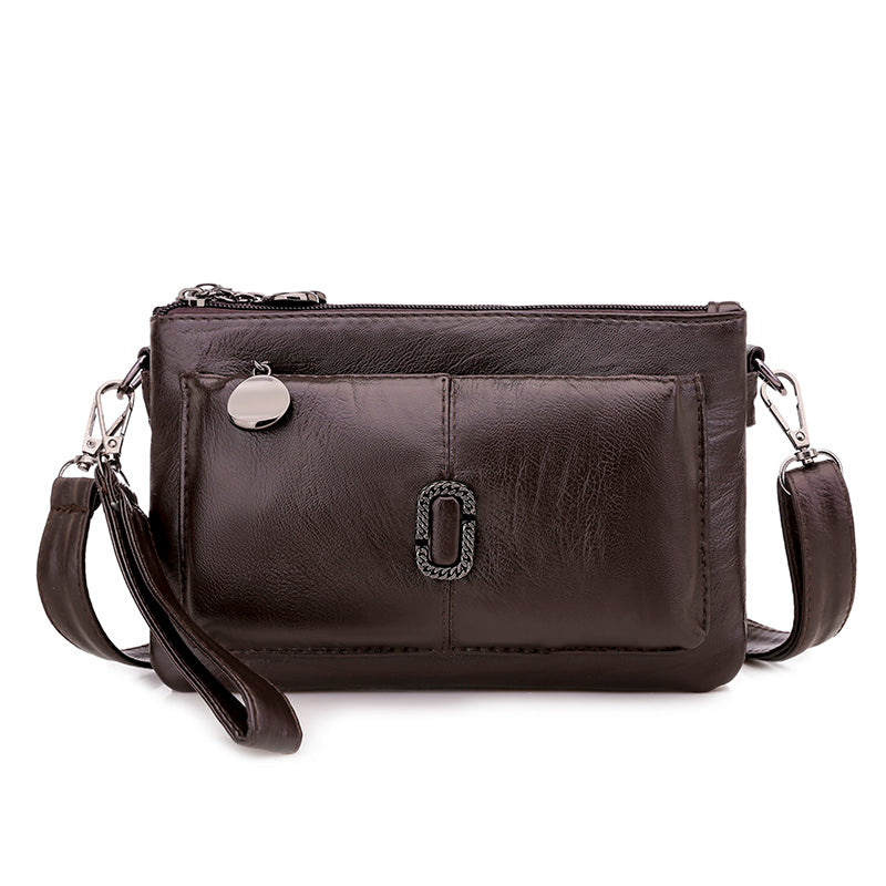 Sac bandoulière PU violet horizontal
