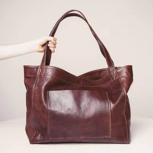 Blanche tote marron café vacances