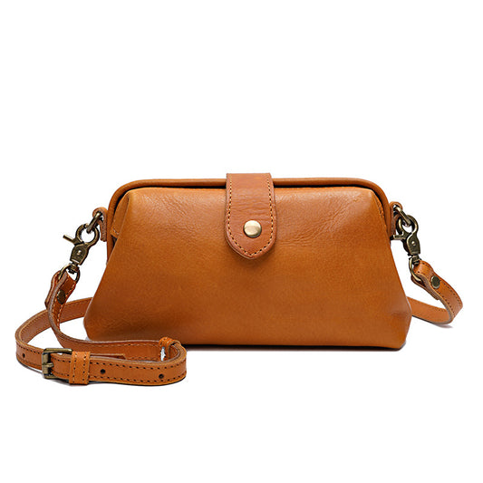 Sac à main femme cuir noir format oreiller