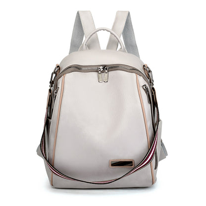 Petit sac dos PU blanc