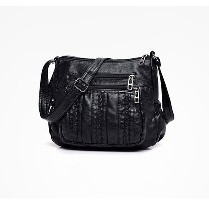 Sac Bandoulière Femme Vogalia Cuir Lavé Doux