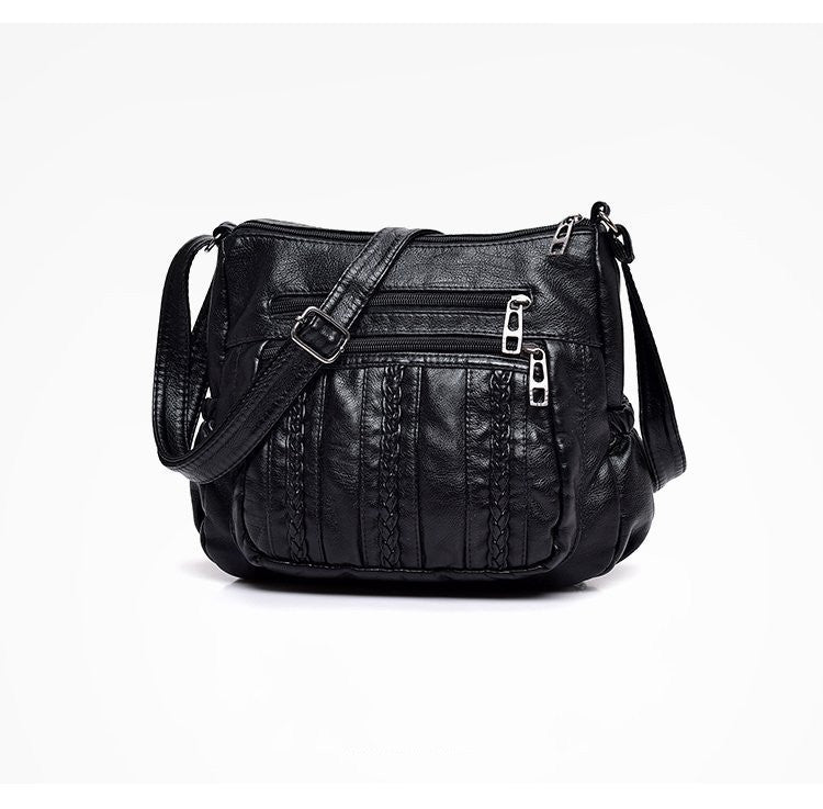 Sac Bandoulière Femme Vogalia Cuir Lavé Doux