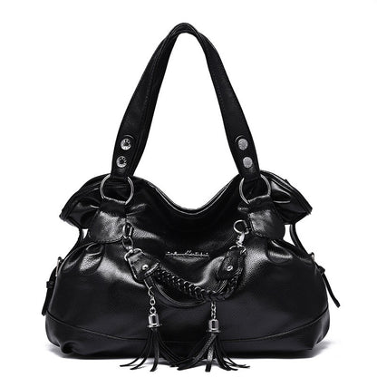 Sac frangé femme élégant couleur noire – vue complète