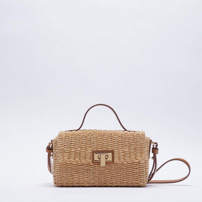 Sac paille messager vue profil