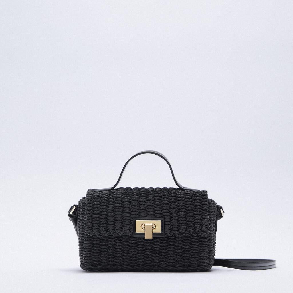 Sac messager paille camel