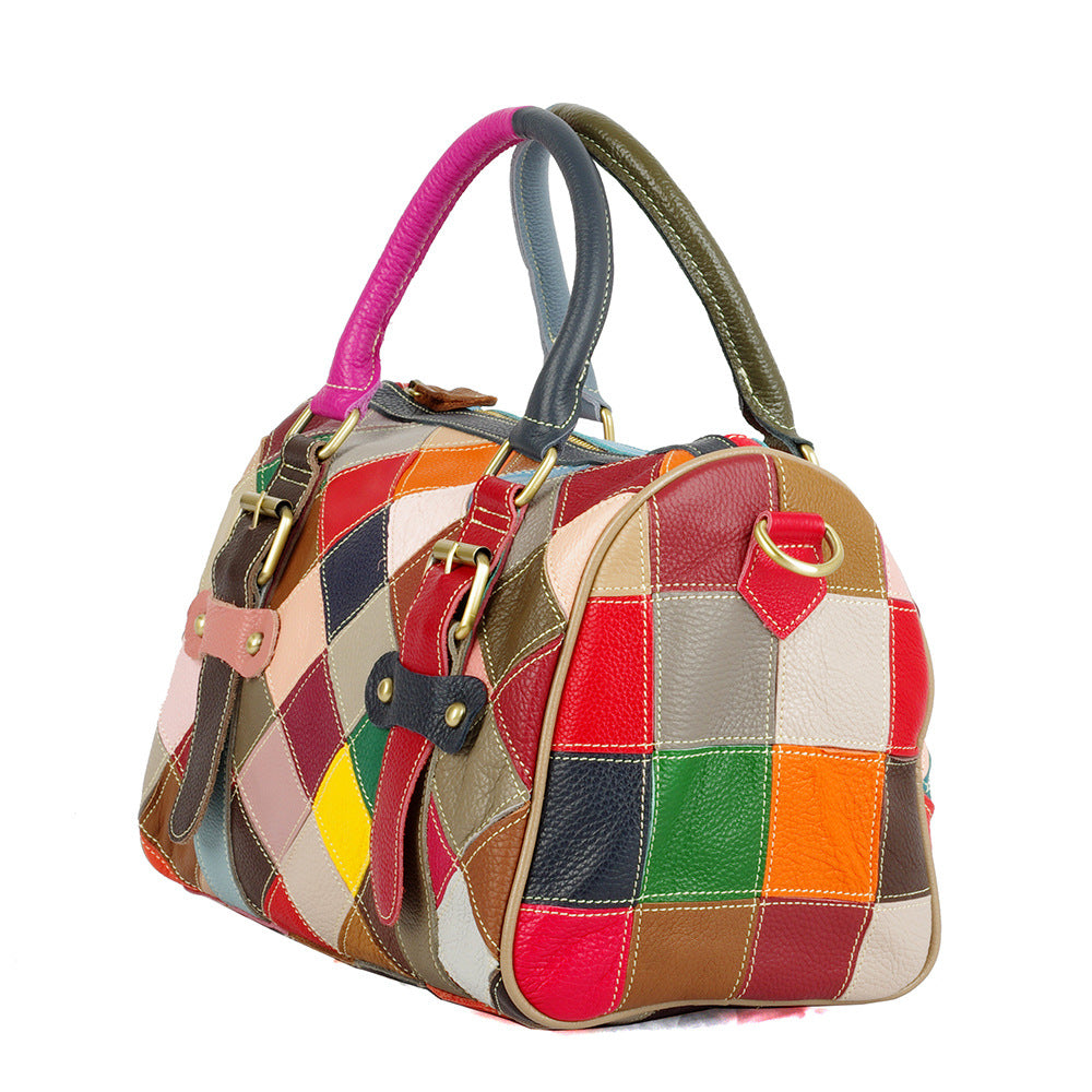 Sac messager cuir luxe vue profil