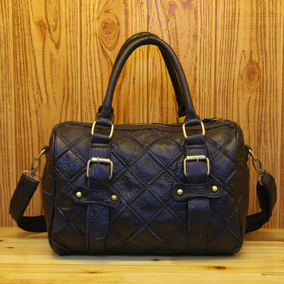 Sac cuir vachette multicolore détail