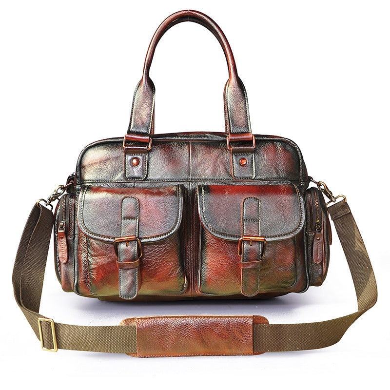 Sacoche cuir rouge fashion
