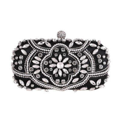Pochette Soirée Femme Diamants Perles