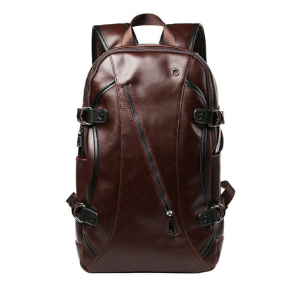 Sac à dos cuir Crazy Horse marron rétro