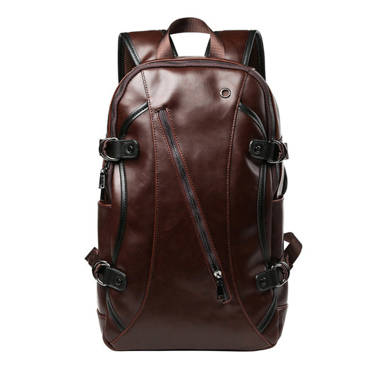 Sac à dos cuir Crazy Horse marron rétro