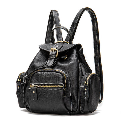 Imane Mini Dos sac dos mini cuir noir