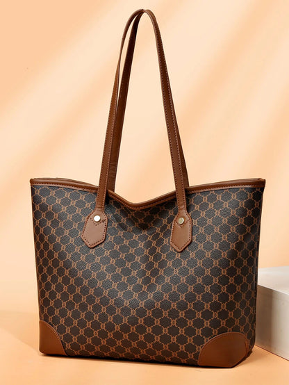 Sac fourre-tout à épaule motif géométrique - Vogalia