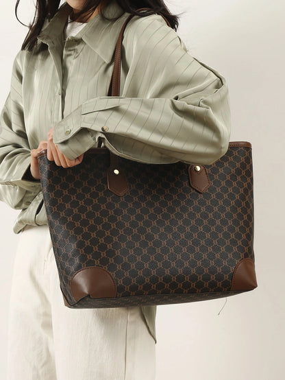 Sac fourre-tout à épaule motif géométrique - Vogalia