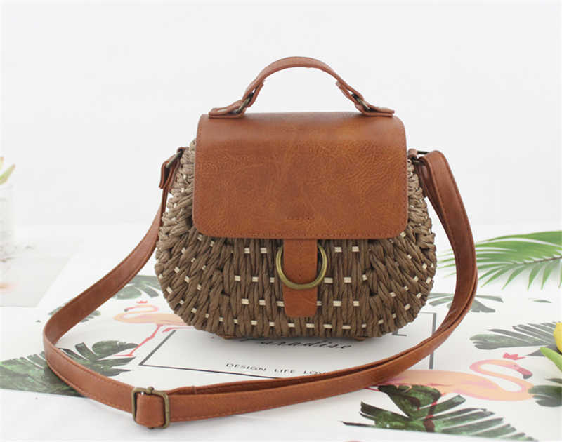 Sac bandoulière paille antique 4 coloris
