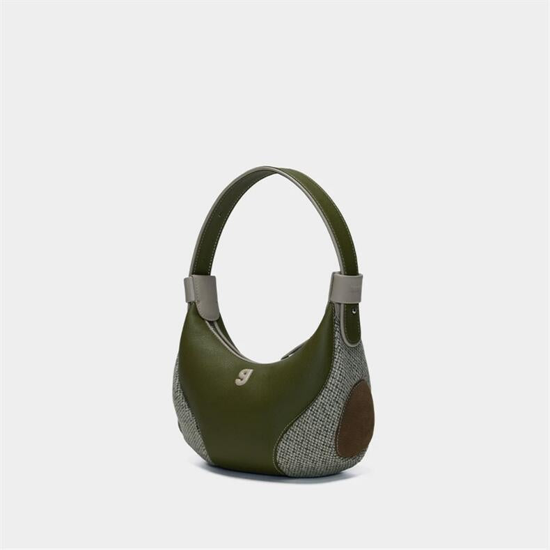 Sac croissant marron longues fibres