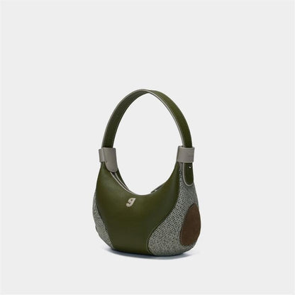 Sac croissant marron longues fibres