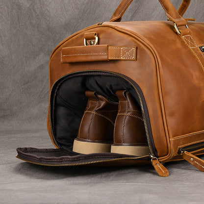 Sac de voyage cuir homme robuste et élégant