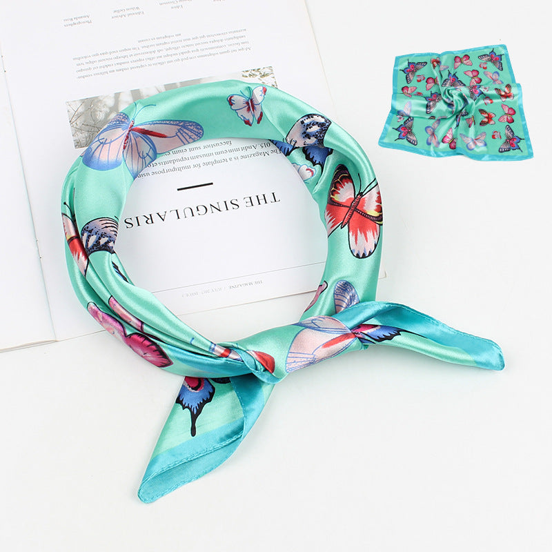 Foulard papillon blanc