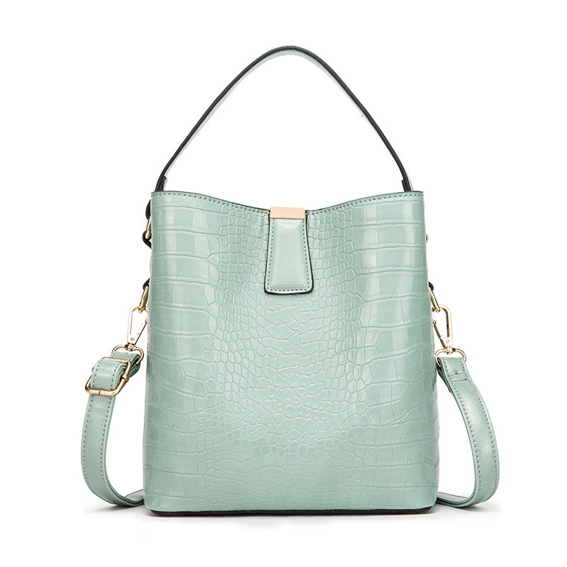 Sac seau PU marron tendance