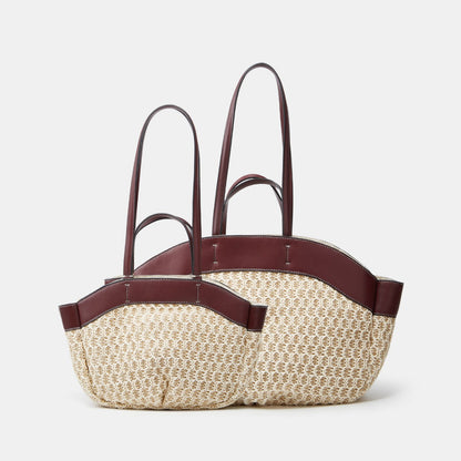 Tote bag paille 2 coloris