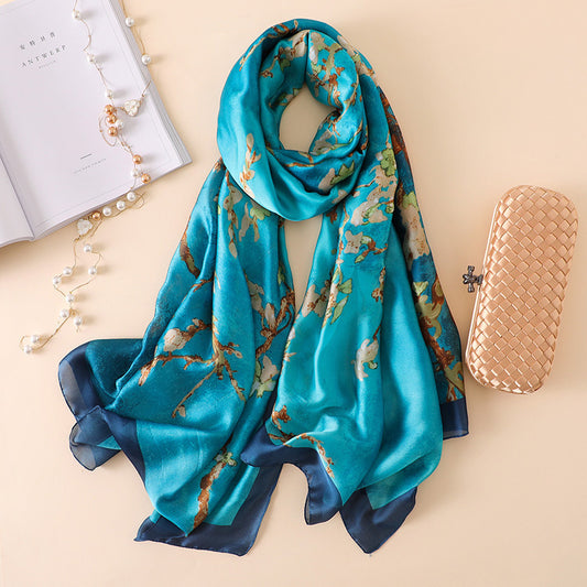 Foulard cache-cou kaki protection soleil