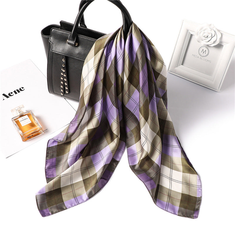 Foulard carreaux vue face