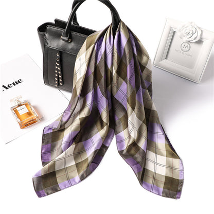 Foulard carreaux vue face
