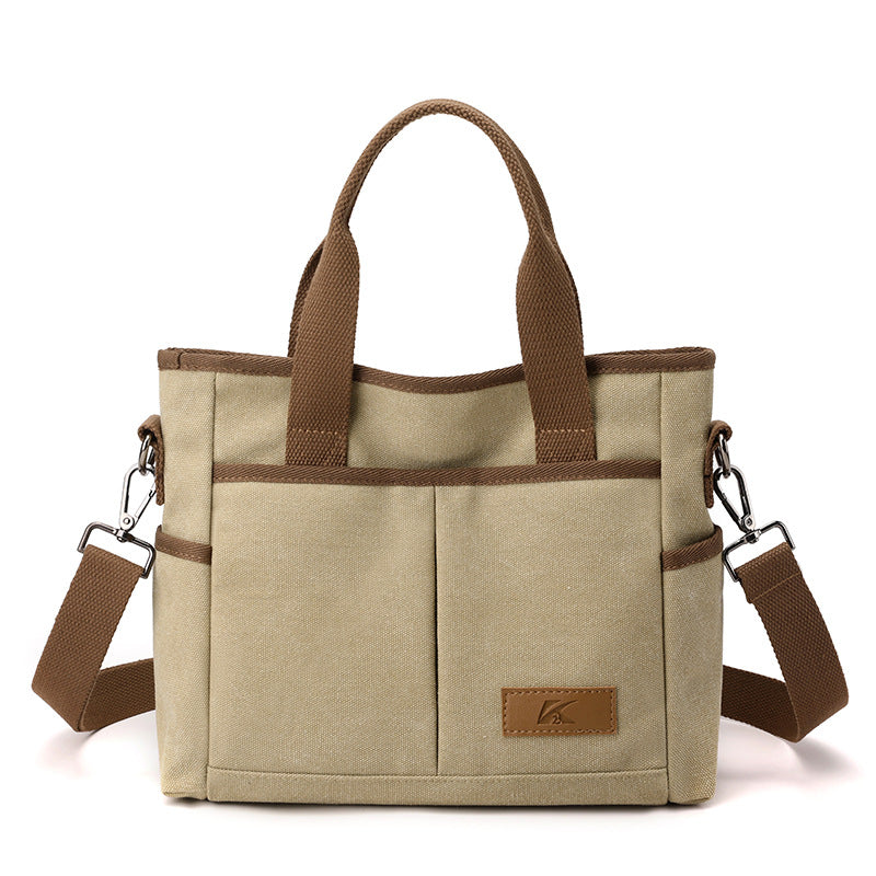 Sac canvas violet vue face
