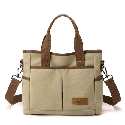 Sac canvas violet vue face