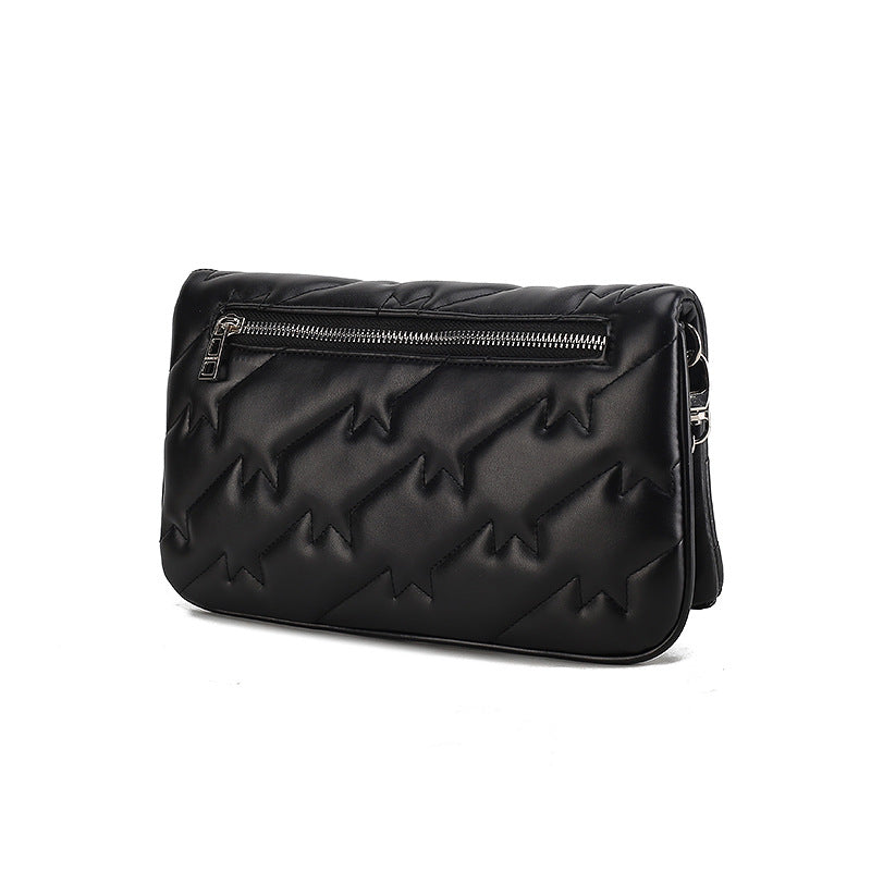 Sac à épaule femme noir détail chaîne
