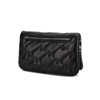 Sac à épaule femme noir détail chaîne