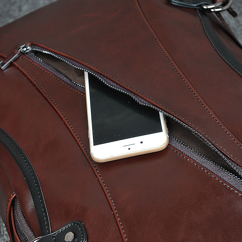 Sac dos cuir Crazy Horse détail