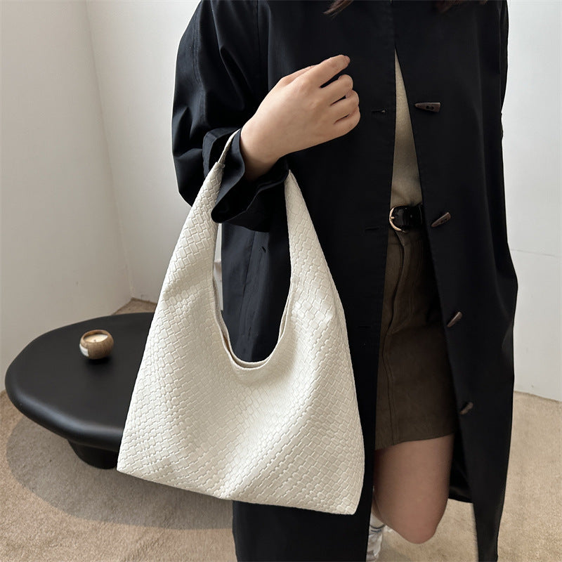 Sac seau PU grande capacité vue profil