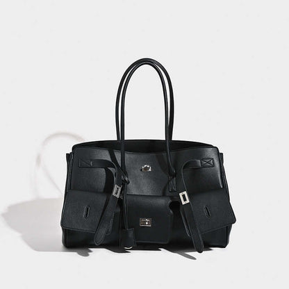 Sac ailes noir boucle argent