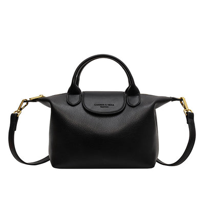 Sac à épaule PU noir unisexe
