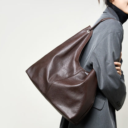 Sac Cabas Cuir Véritable Femme - Grand Sac à Main Travail