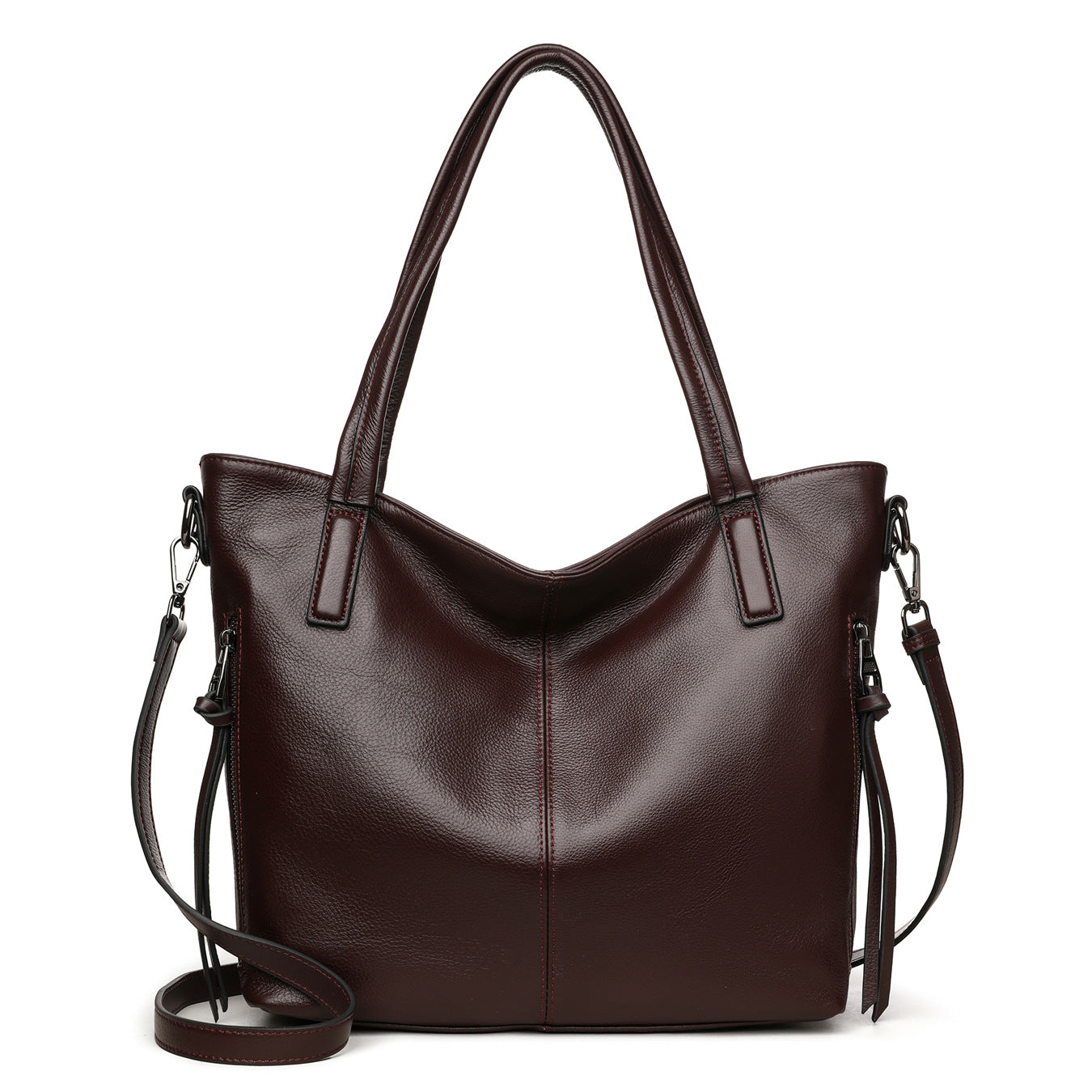 Tote bag crossbody noir grande capacité