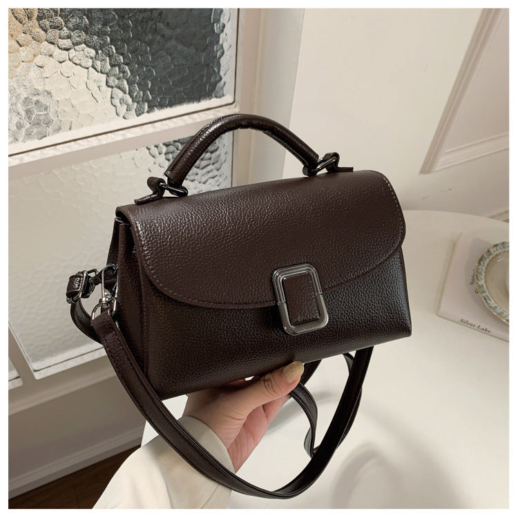 Sac bandoulière cuir composite marron café