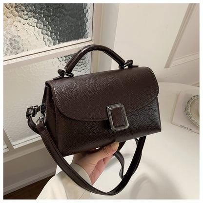Sac bandoulière cuir composite marron café