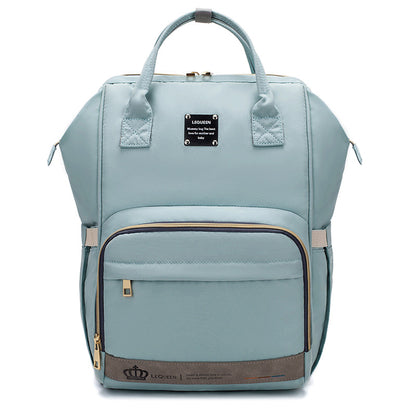 Sac maternité bleu rouge