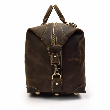 Sac de voyage en cuir Crazy Horse – Grande capacité, cuir premium